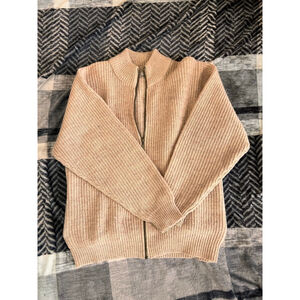 Vintage Woman’s Jantzen zip up wool Cardigan sweater size XL 1970-1980’s